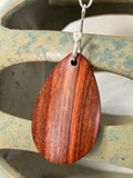 Tulipwood and Sterling Silver Pendant