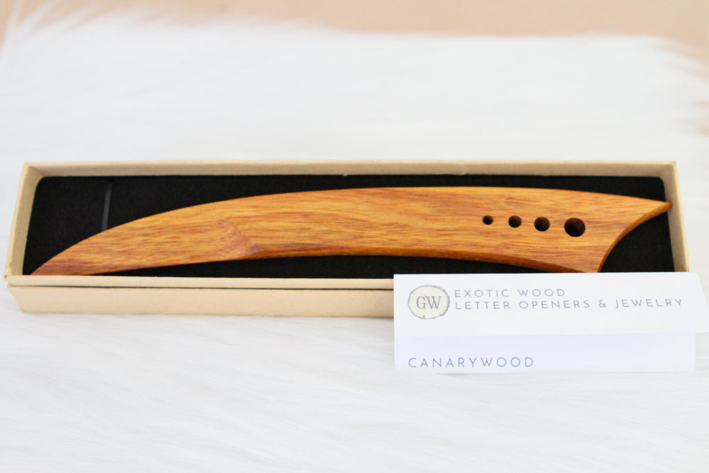Canarywood Letter Opener