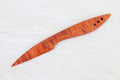 Curly Maple Letter Opener, Dark-Orange/Red