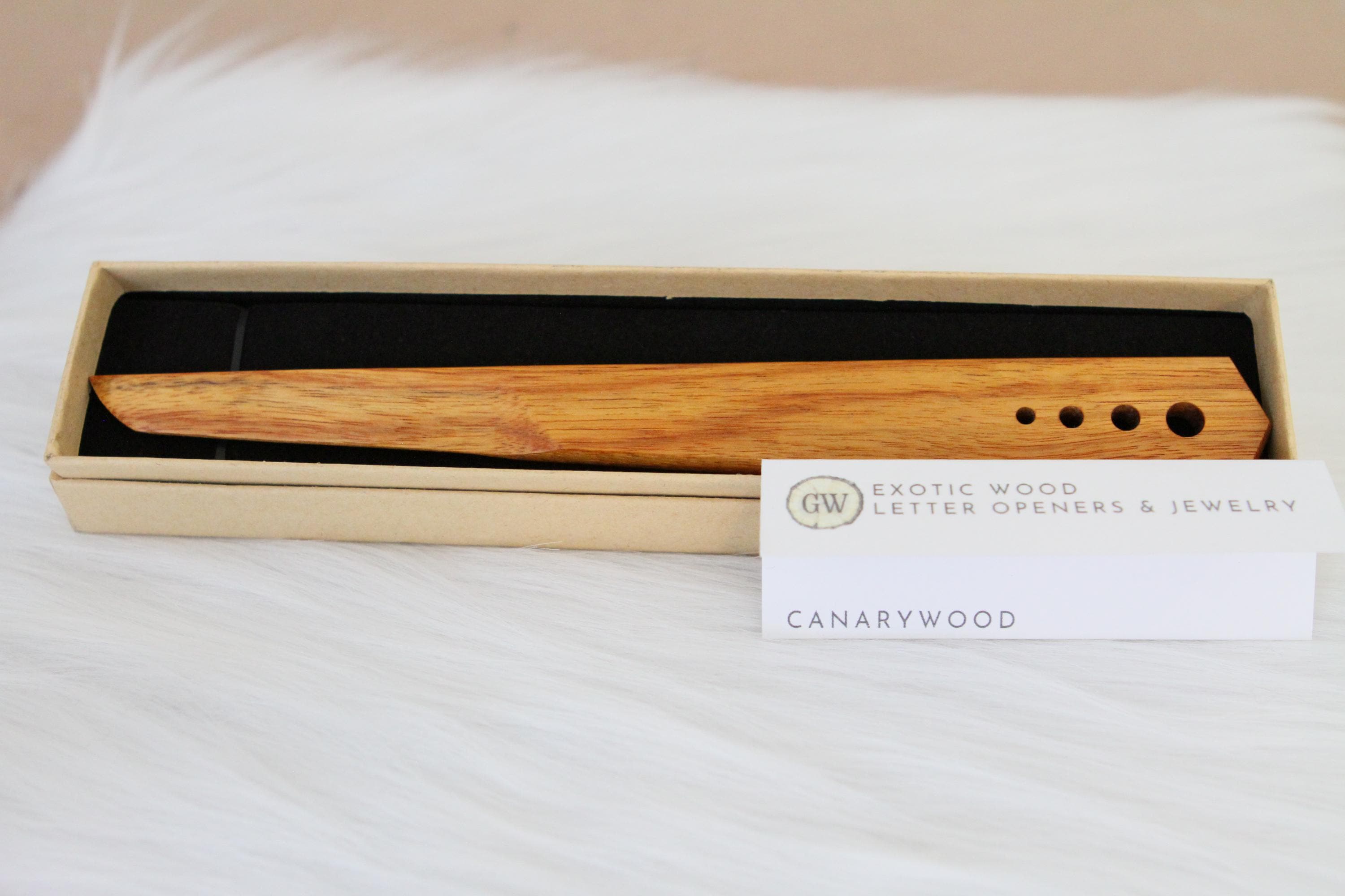 Canarywood Letter Opener