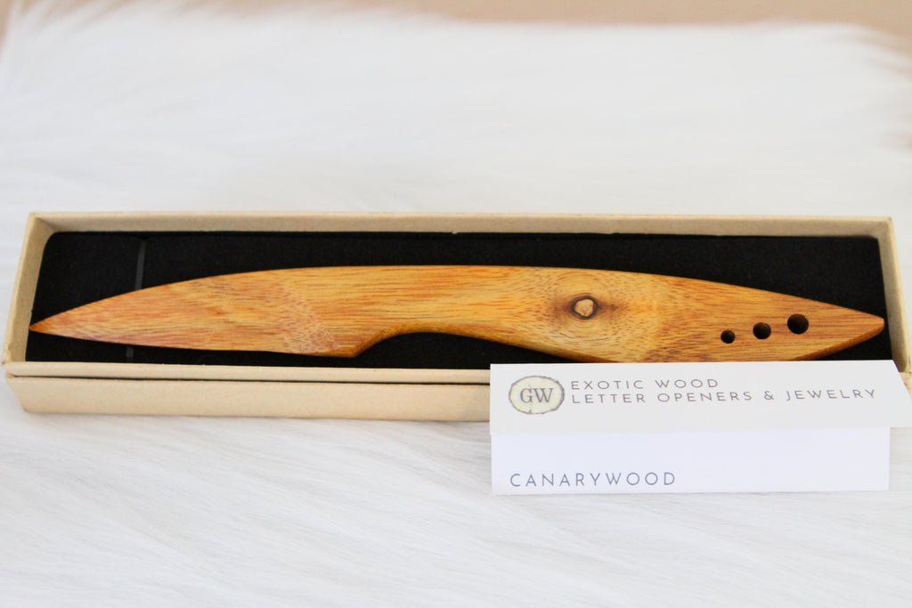 Canarywood Letter Opener