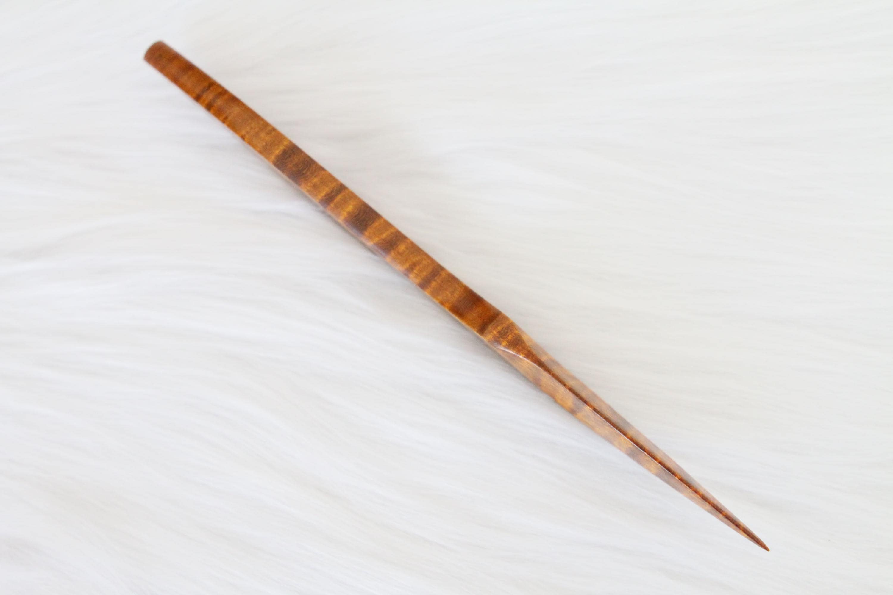 Curly Maple Letter Opener, Amber