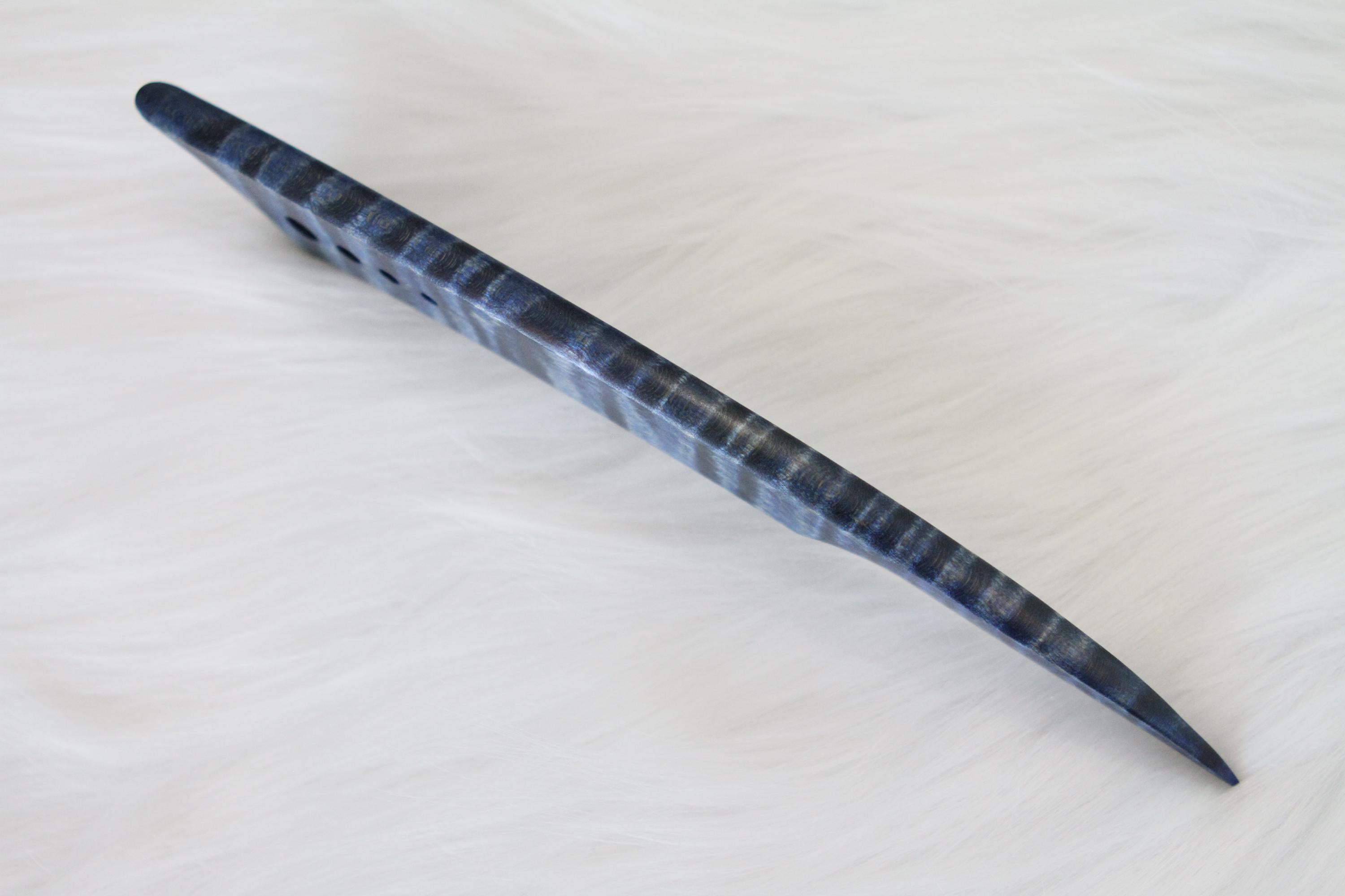 Curly Maple Letter Opener, Blue