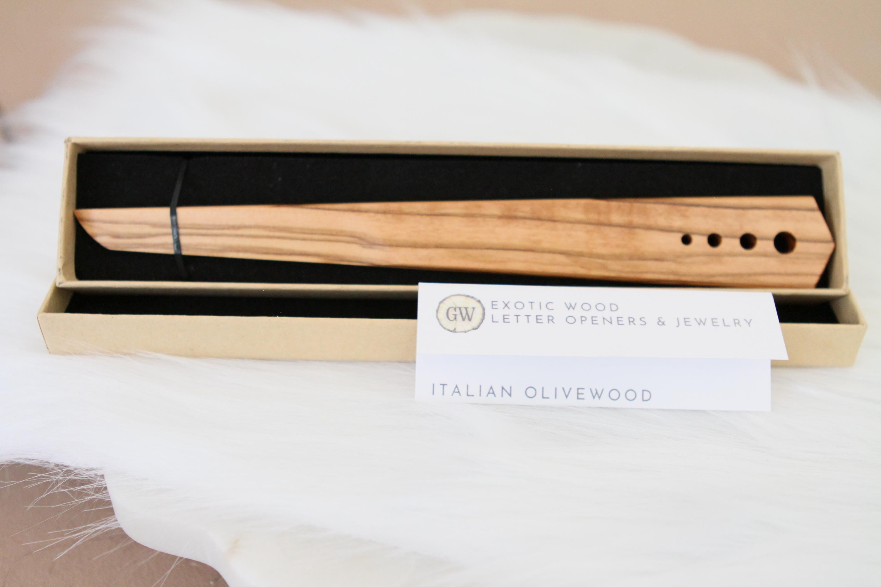 Italian Olivewood Letter Opener