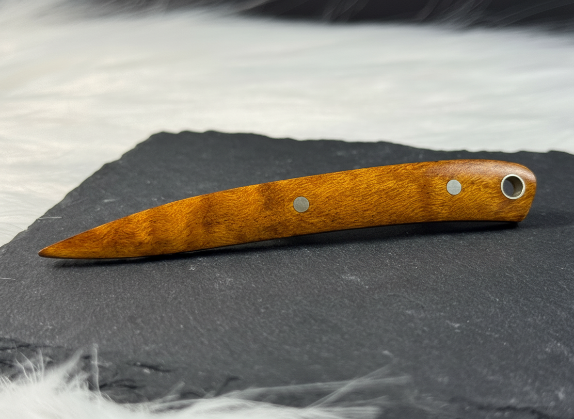 Curly Maple Knife Pin