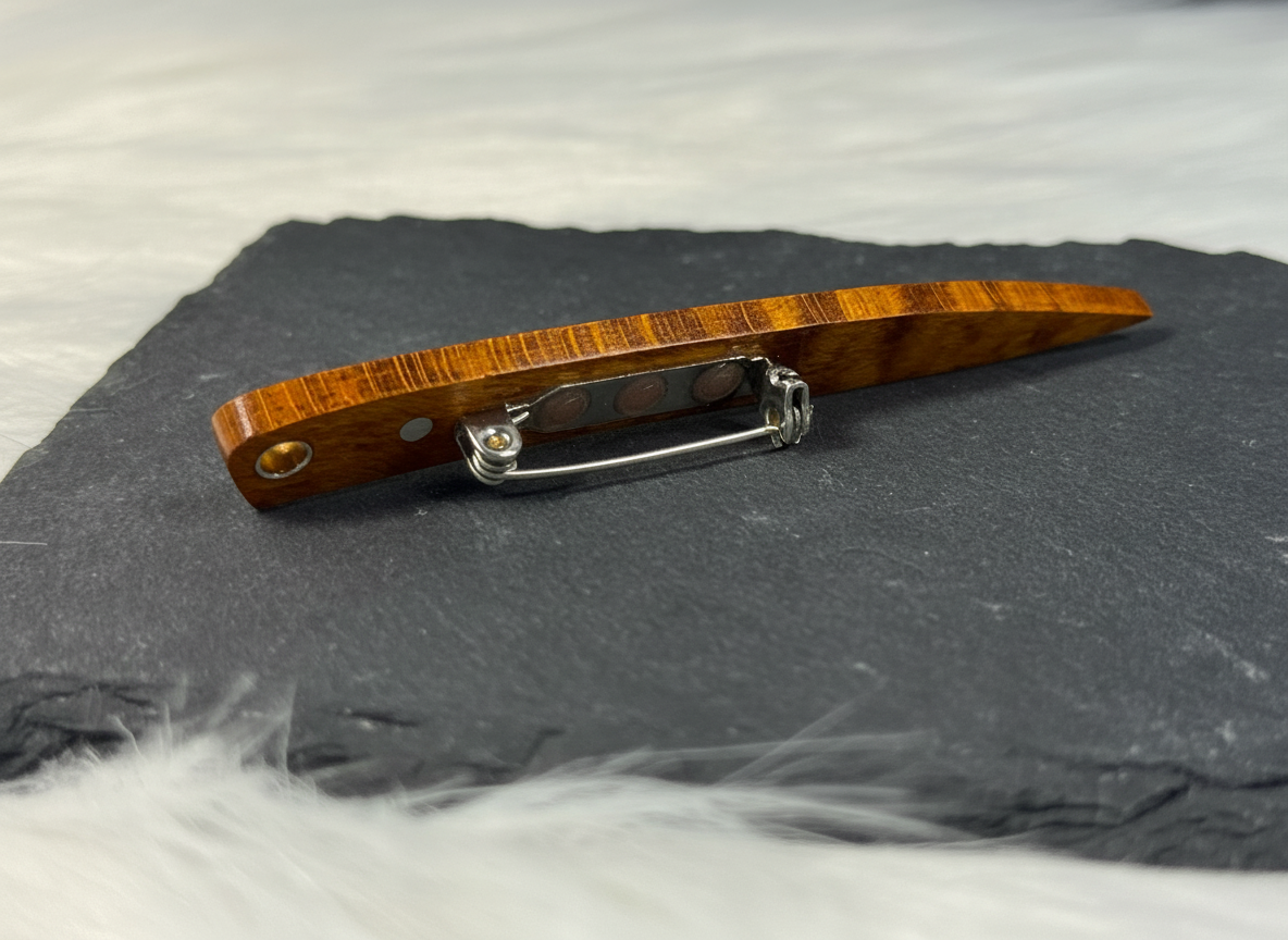 Curly Maple Knife Pin