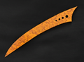 Birdseye Maple Letter Opener, Amber