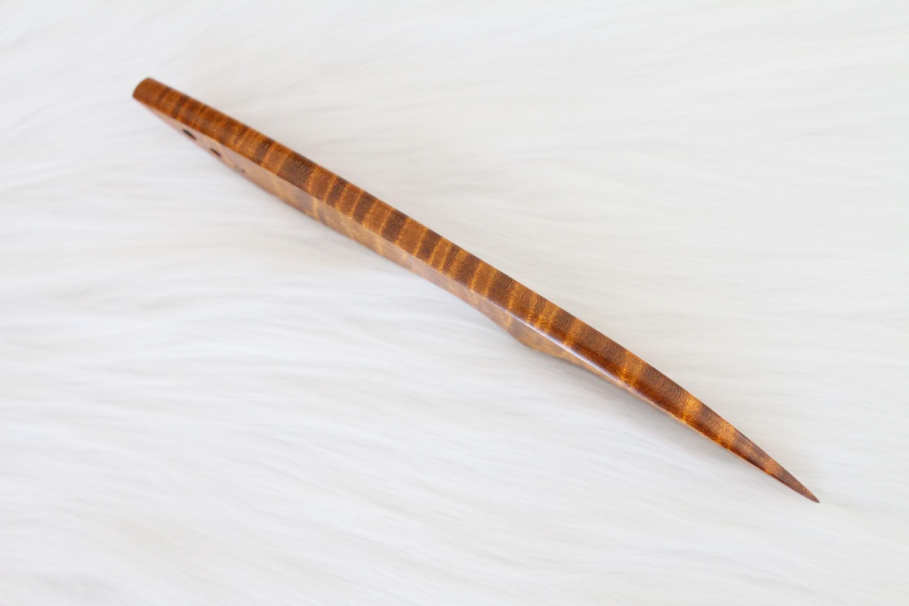Curly Maple Letter Opener, Amber