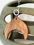 Italian Olivewood and Sterling Silver Pendant